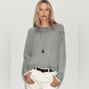Zara Grey Light weight sweater. Size large.